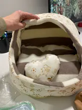 Cat Bed Nest Kennel Dog-Beds Cat-House Princess-Bed Dogs Washable Small Warm for Pet-Dog