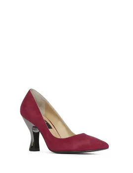 

İLVİ Evita Women's Stiletto Bordeaux Suede