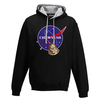 

Hood Sweatshirt Bico Logo Nasa Spoof Chewstar Wars Space Dark Side S black
