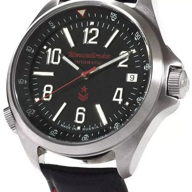 Watch Vostok K-34 Commander 470765 self-winding transparent back cover afbeelding