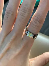 Anillo de compromiso de acero inoxidable y oro rosa para mujer, sortija de compromiso con cristales giratorios brillantes de lujo