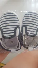 Cochecito de bebé a rayas para recién nacido, zapatos clásicos informales suaves DS19