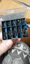 Fishing-Hooks-Set Sea-Tackle Pet-Accessories Carbon-Steel 100pcs/Box Barbed-Carp 10-Sizes
