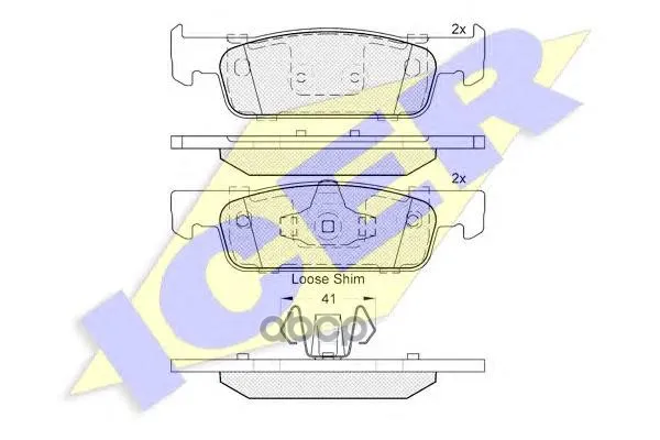 182115_колодки Дисковые Передние! Renault Clio Iv, Dacia Logan Ii/Sandero Ii 1.2/1.5dci 12 Icer 182115 Icer арт. 182115