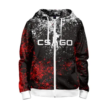 

Children's sweatshirt 3D with zipper CS go dirty style