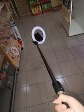 COOL DIER-Palo de selfi inalámbrico 4 en 1 con Bluetooth, anillo LED de 6 pulgadas, luz de fotografía, trípode plegable, monopié para iPhone y Android