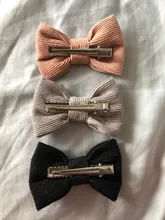 Pinzas para el pelo para niña pequeña, lazos, pasador de pana para niño, horquillas retro para fiesta, Clip de pico de pato