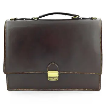 

Business style leather briefcase 37,5x9x29 cm