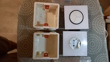 Mounting-Lining-Box Socket Cassette Wall-Switch Wallpad White-Wall for 86--86mm Universal