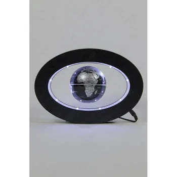 

Levitating globe oval frame Black (D-9cм)