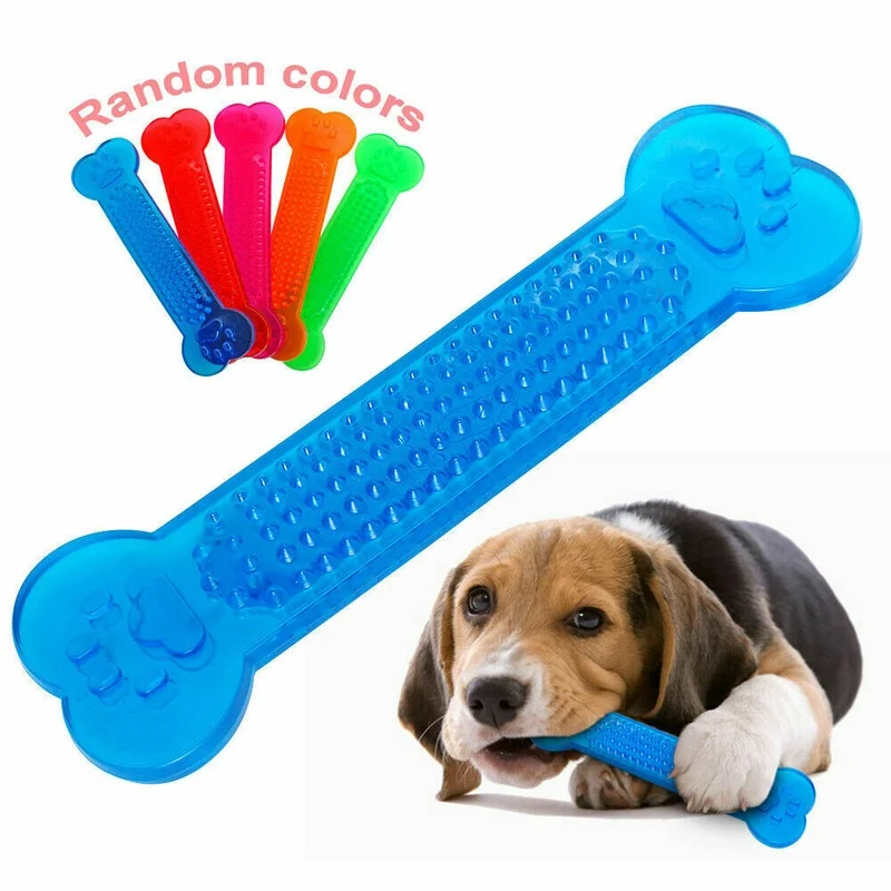 Juguete para masticar para perros duradero, palo de hueso Molar de seguridad, cepillo Dental para perro, Limpieza de dientes de PVC, rompecabezas, juguete para cachorro, herramienta de cuidado Dental, accesorios para mascotas