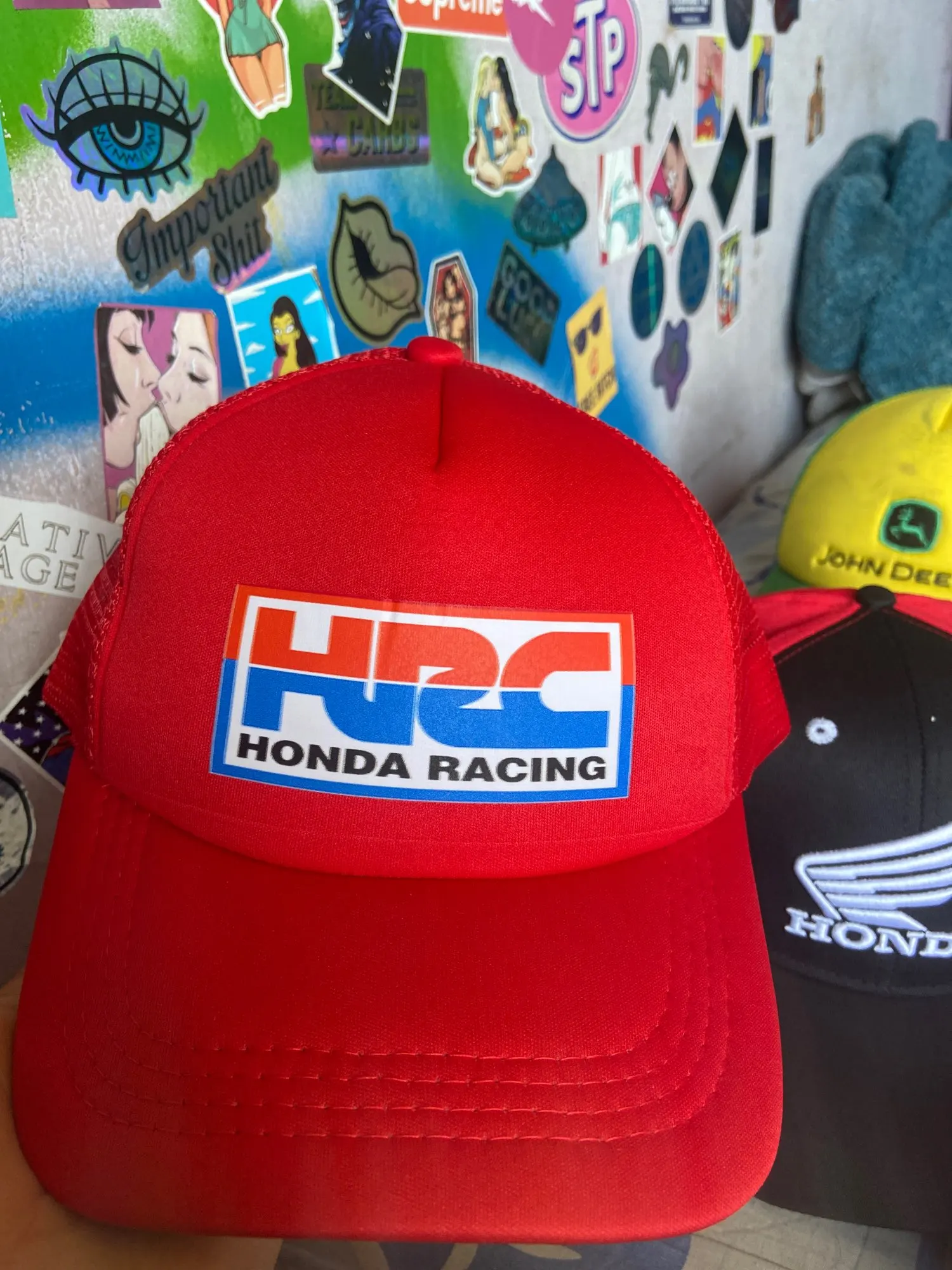 Cool Trucker Caps Hrc Honda Racing Car 