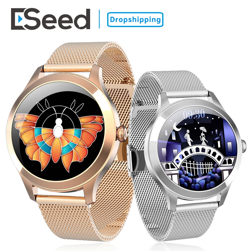 ESEED 2021 Women's watch Smart Watch Full Touch IP68 Waterproof Heart Rate Monitor Sleep Monitoring Fitness Bracelet Smartwatch