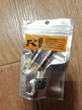 Conector RCA chapado en oro, adaptador de enchufe macho de vídeo/conector de Cable de Audio, 6mm, negro y rojo, superrápido, 2 uds./1 par
