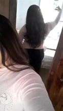 GEMMA-pelucas de cabello largo ondulado para mujeres negras, pelo sintético de parte media, para fiesta diaria, Cosplay, resistente al calor