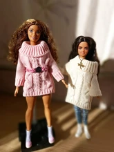 Suéter de algodón puro hecho a mano de alta calidad, vestido, Tops, opciones de ropa de muñeca, accesorios para muñeca Barbie, juguete para niña de 11,5 pulgadas