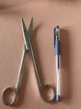 Cabezal con punta curva recta de 14cm/16cm/18cm, tijeras quirúrgicas de acero inoxidable, fórceps, herramientas médicas para clínica Dental