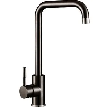 

Kitchen mixer Melana f8106v stainless steel, single lever, black, high density