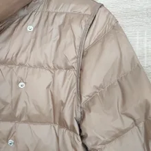 Jacket Women Parkas Down-Coat Ultra-Light Double-Sided Winter Fitaylor White-Duck-Down