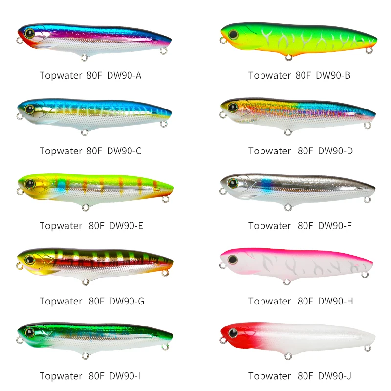 TSURINOYA Topwater плавающая карандашная рыболовная приманка DW90 80 мм 7 5 г искусственная