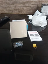 UBARO-Interruptor táctil AC100-240 europeo, panel LED de alimentación de pared de cristal templado en blanco y negro, 1/2/3 entradas