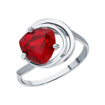 

Silver ring with cubic zirconia sunlight sample 925