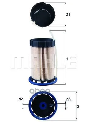Фильтр Топливный Vag 1.6d-2.0d 12- Mahle/Knecht Kx492 Mahle/Knecht арт. KX492