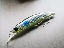 TSURINOYA 110S tiempo de hundiendo Minnow pesca en agua salada atraer DW77 110mm 22g gran trucha, Lucio río cebos duros Jerkbait