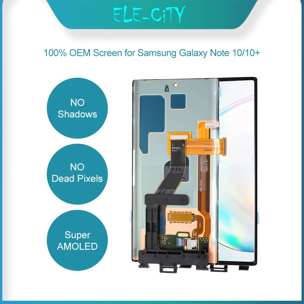 ЖК-дисплей Super AMOLED для SAMSUNG Galaxy Note-10 10Plus сенсорный экран с дигитайзером в сборе
