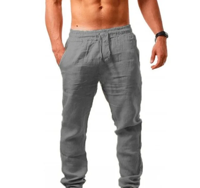 Spring Summer Casual pockets Trousers Shorts Buttons short men Bodybuilding Men's shorts Cotton Linen running shorts Bermudas Picture color