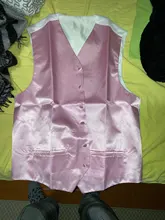 Vest Men Waistcoat Groom Wedding Male Casual Sleeveless Pink Silk Chalecos Slim-Fit Satin