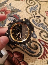 Reloj pulsera militar de hombre resistente al agua 50 m, reloj LED de cuarzo deportivo hombre, reloj deportivo para hombre 1545 S Shock