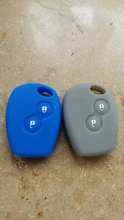 ZAD funda de silicona para llave del coche caso 2 botones para renault Kangoo DACIA escénica Megane Sandero Captur Twingo Modus funda de llave a distancia