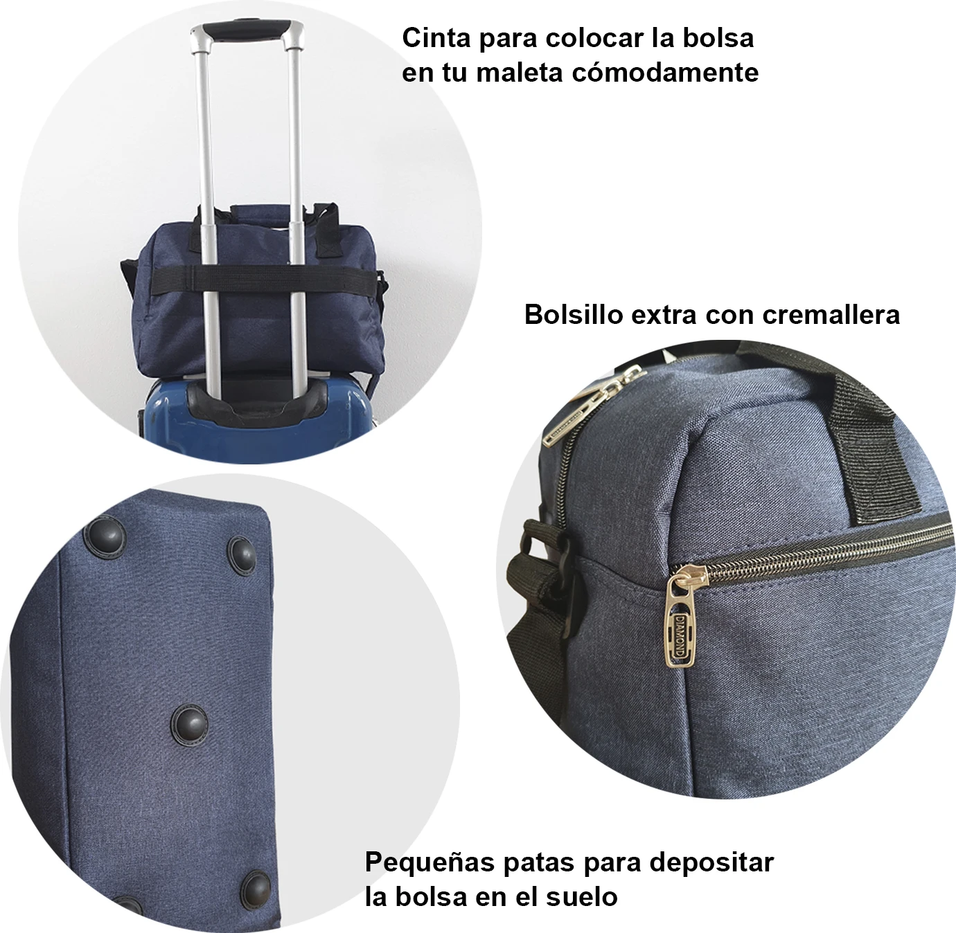 Bolsa de Viaje 40X20X25 cm Compatible Vuelos Low Cost Ryanair Vueling Eayjet Equipaje Gratis Bajo Asiento Compatible Maleta de Mano para Cabina Avion|Bolsas de viaje| - AliExpress