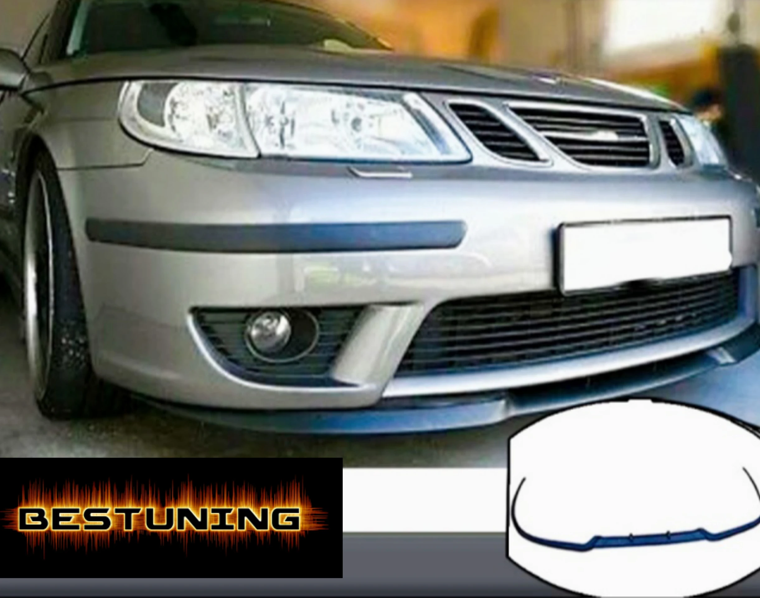 Per Saab 93 Cupra R Spoiler Anteriore Tampone Anteriore Labbro Anteriore Euro Spoiler Lip Universal 3 Pcs Body Kit Tuning