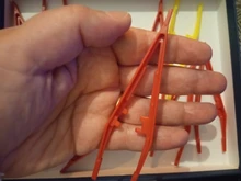 5 unids/set niños seguridad cuentas de plástico pinzas para rompecabezas de modelo Kits de construcción de los niños juguetes de bricolaje arte accesorios de artesanía herramientas
