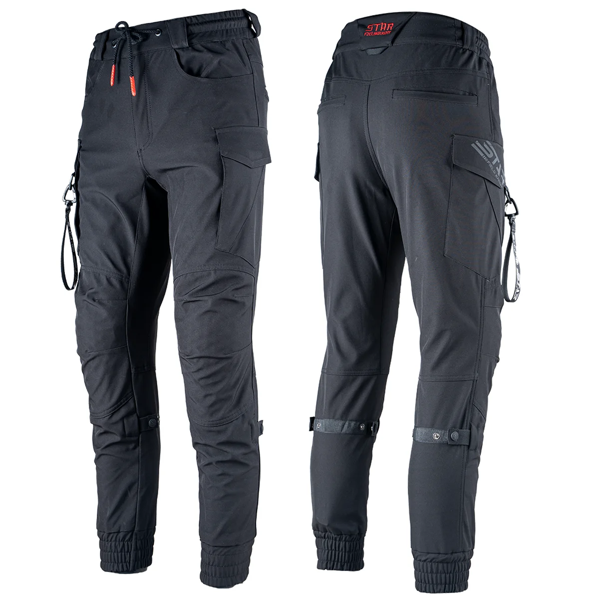 SFK Motorcycle Pants Summer Breathable CE Protection Armor Spandex Polyester Men Motorcycle Gear Accessory