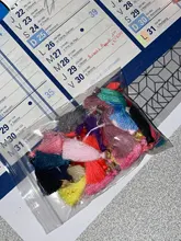 GUFEATHER-Borlas para pendientes, borlas de algodón, anillo dorado, accesorios de joyería, diy, fabricación de joyas, L31/2cm