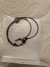 Pulsera hecha a mano con 26 letras, cuerda de rosca negra y roja, pulseras ajustables con iniciales del nombre para hombre y mujer, joyería con estilo para pareja