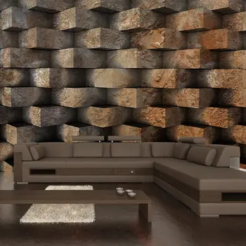

Wall mural-braiding brick-250x175 cm