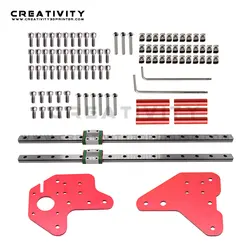 Kit de guidage de Rail linéaire double axe Z MGN12H avec support de montage de plaque fixe pour Ender 3/3S Ender 3 PRo Ende 3 V2 CR10 CR10S CR10V2 