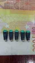 Conectores hembra de corriente continua, adaptador de fuente de alimentación de 5,5x2,1mm, conector para tira de luces Led, 3528, 5050, 5630, 5730, 5 uds.