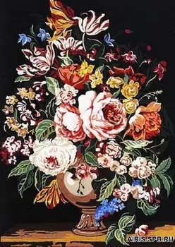 

Se929-223 canvas with a pattern SEG de Paris 'Vase with Color' 45*60 cm