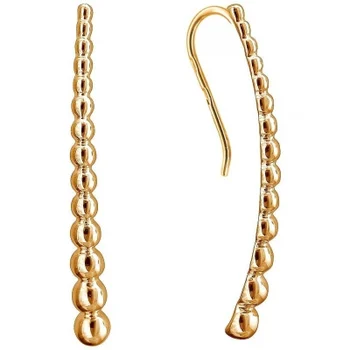 

Esthete red gold earrings