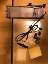 Filter For Aquarium + Air Pump 3 In 1 Silent Aquarium Filter Submersible Oxygen Internal