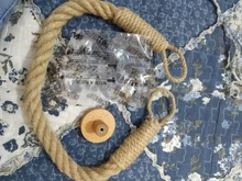 Towel Paper-Holder Decoration-Supplies Toilet Hotel Bathroom Hanging-Rope Vintage Hemp