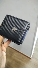 Wallets Money-Bag-Holder Billfold Carbon-Fiber Rfid Slim Purse Case-Card Steel Metal