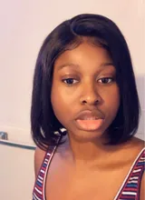 Bob corto peluca recta T malla con división 100% pelucas de cabello humano para las mujeres negras Natural peluca brasileña Remy Pre cierre desplumado pelo
