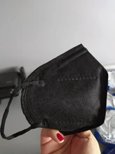 Mascarilla facial FFP2 KN95, máscara de color gris y blanco, 100 unidades