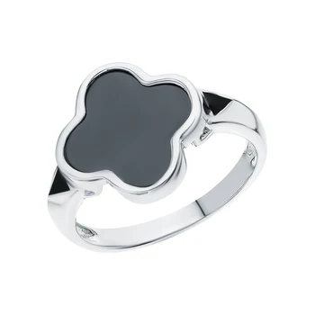 

Silver ring with ceramics and enamel sunlight